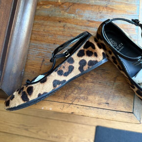 Girls Gucci Leopard Print Patent Leather Ballet Mary Janes EU 30 US 12.5 Italy - Picture 9 of 13